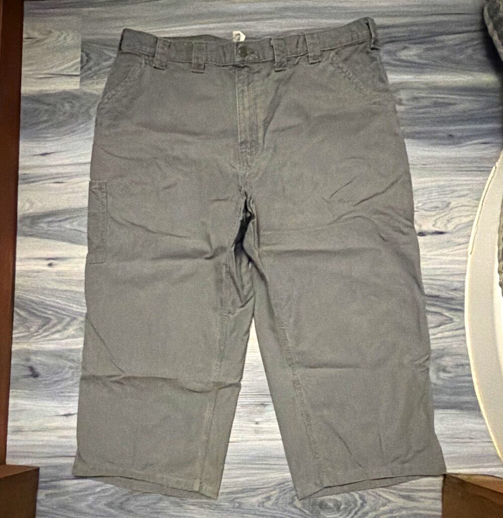 Carhartt B151 Men’s 44x30 Gray Loose Fit Canvas Utility Work Pants Loose Fit